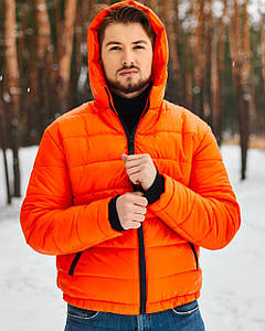 Куртка чоловіча тепла зимова на хлопця куртки з капюшоном чоловічі утеплені короткі куртка дута модна