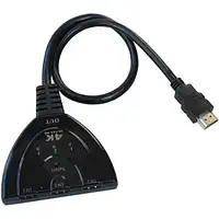 HDMI Switch 3 port HDMI (3xHDMI-1xHDMI) с кабелем, без питания