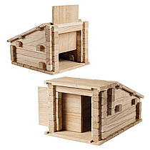 Конструктор дерев'яний для дітей Igroteco Гараж 2в1 79 деталей (900262)