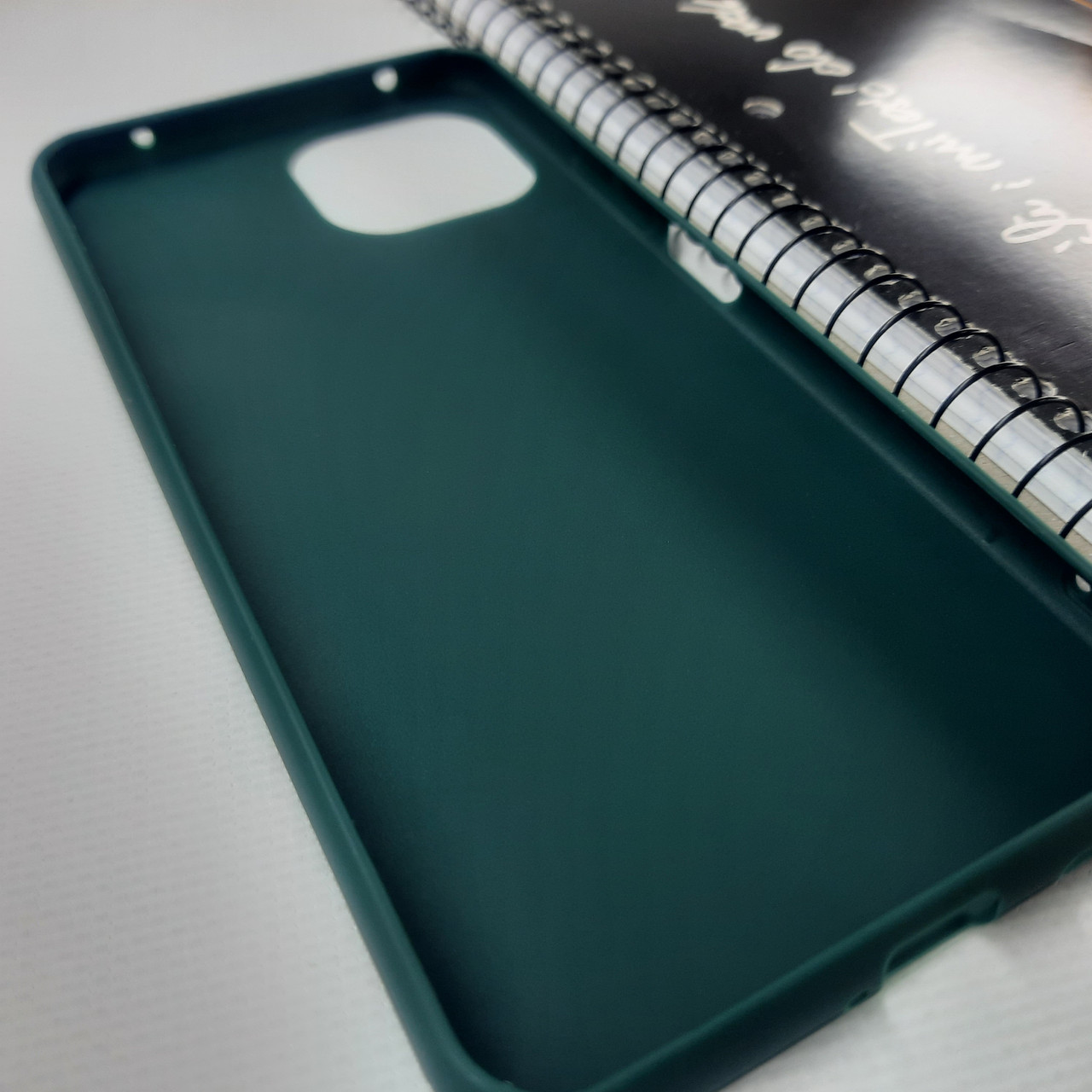 Силиконовый чехол накладка ультратонкий зеленый для Xiaomi Mi 11 Lite / на телефон Сиоми Ми 11 лайт - фото 4 - id-p1906539478