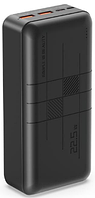 Зовнішній акумулятор (Power Bank) XO PR189 30000 mAh Black 22.5W + 20W (Li-Pol, Input: microUSB/USB Type-C,