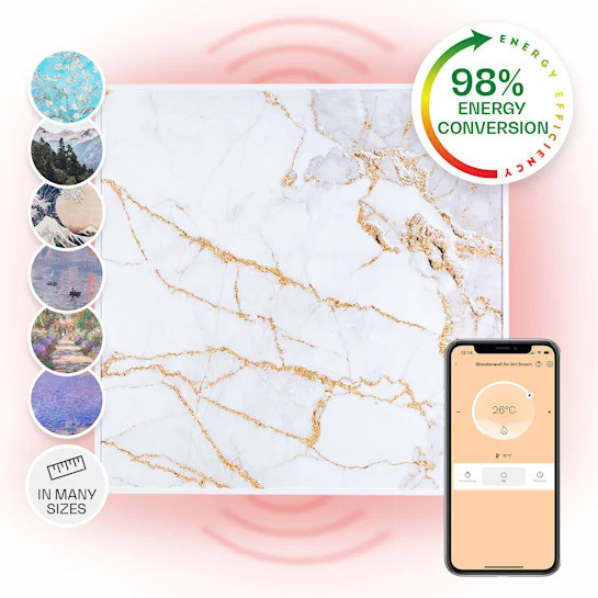 Інфрачервоний панельний нагрівач Klarstein Wonderwall Air Art Smart Panel, Німеччина