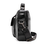 Чоловіча сумка через плече Сумка портфель Барсетка Чоловіча шкіряна сумка для документів планшет Коричневий, фото 9