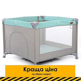 Дитячий ігровий манеж El Camino ME 1097 CASTLE Mint Gray М'ятно-сірий