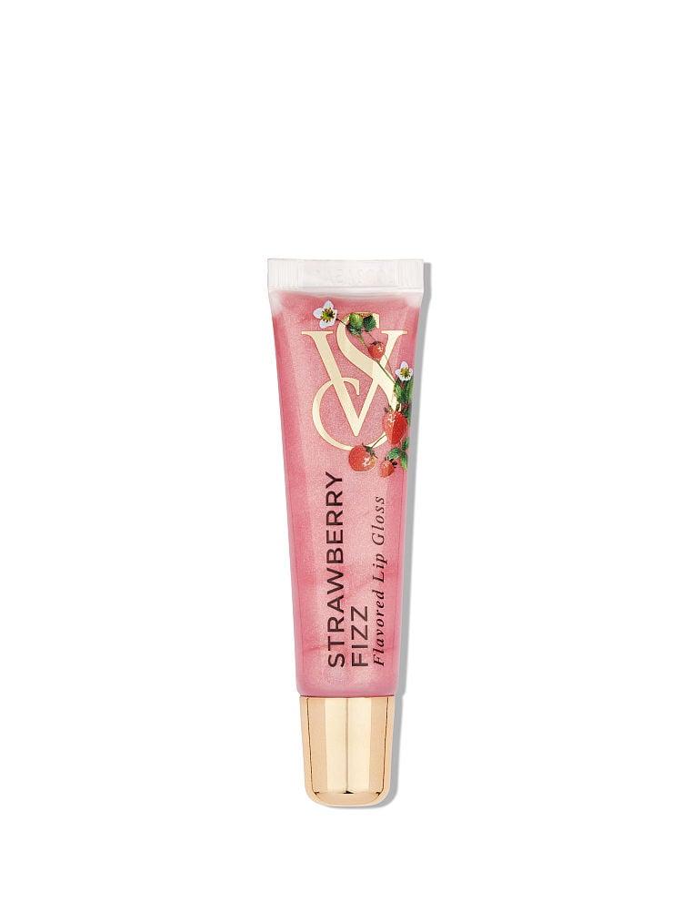 Блиск для Губ Victoria's Secret Flavored Lip Gloss Strawberry Fizz 13g Рожевий з блискітками, фото 1