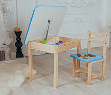Дитячий стіл і стілець. Для навчання, малювання, гри. Стіл із шухлядою та стільчик., фото 3