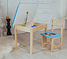 Дитячий стіл і стілець. Для навчання, малювання, гри. Стіл із шухлядою та стільчик., фото 5