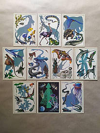 Листи з набору "Природа та дивовижний" 10 шт 1975г