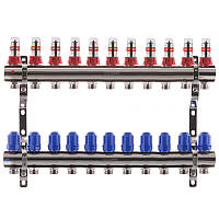 Коллектор для теплого пола на 11 контуров с расходомерами KOER (Чехия)