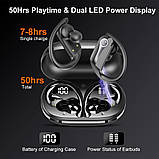 DOBOPO Wireless Earbuds Bluetooth 5.3 Headphones 50Hrs Playtime Sports Earphones Over-AarHooks Headset with LED Display, фото 3