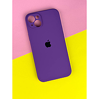 Чехол Silicone Case Full Protective Camera Iphone 14 Ультрафіолетовий