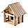 Конструктор дерев'яний для дітей Igroteco Будиночок з балконом 136 деталей (900248), фото 4