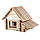 Конструктор дерев'яний для дітей Igroteco Будиночок з балконом 136 деталей (900248), фото 6