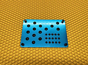 Підп'ятник металевий для автомобільних килимків Крапка