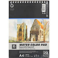 Альбом для акварели "Water Color Pad" 6003-W, А4, 20 листов 200 г/м² kr