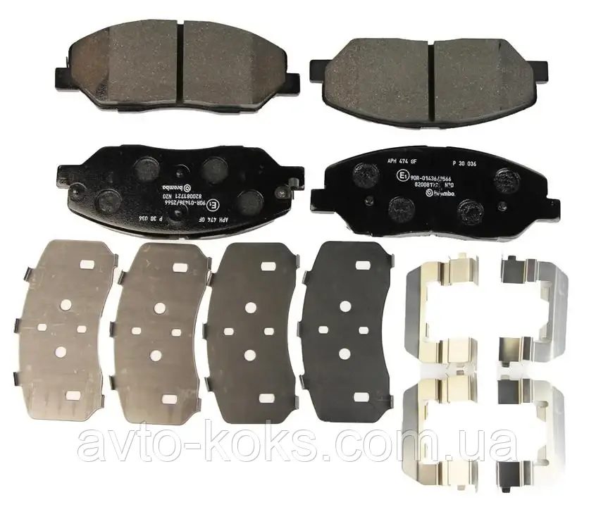 Brembo P30036 Гальмівні колодки передні KIA Mohave Sorento Hyundai Santa Fe Genesis Ssangyong Actyon