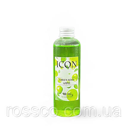 Зелене мило ICON Green Soap "Apple" 100 мл, фото 2