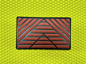 Підп'ятник пластиковий для автомобільних килимків Чорно-Червоний