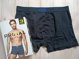 Чоловічі труси боксери однотонні сині Primal B320