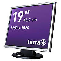 Монитор 19" 1280*1024 Terra LCD/LED 1940 HA LED VGA DVI MM Pivot серебр.+чёрн. бу с кабелями A