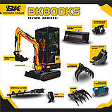 Міні-екскаватор Berger Kraus BK800KS з комплектним обладнанням, торсіонна рама, кабіна, фото 2