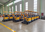 Міні-екскаватор Berger Kraus BK1250ASR поворотна стріла регульована гусениця з ковшем 380мм, фото 11