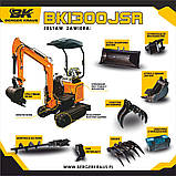 Міні-екскаватор Berger Kraus BK1300JSR з комплектним приладдям, фото 3