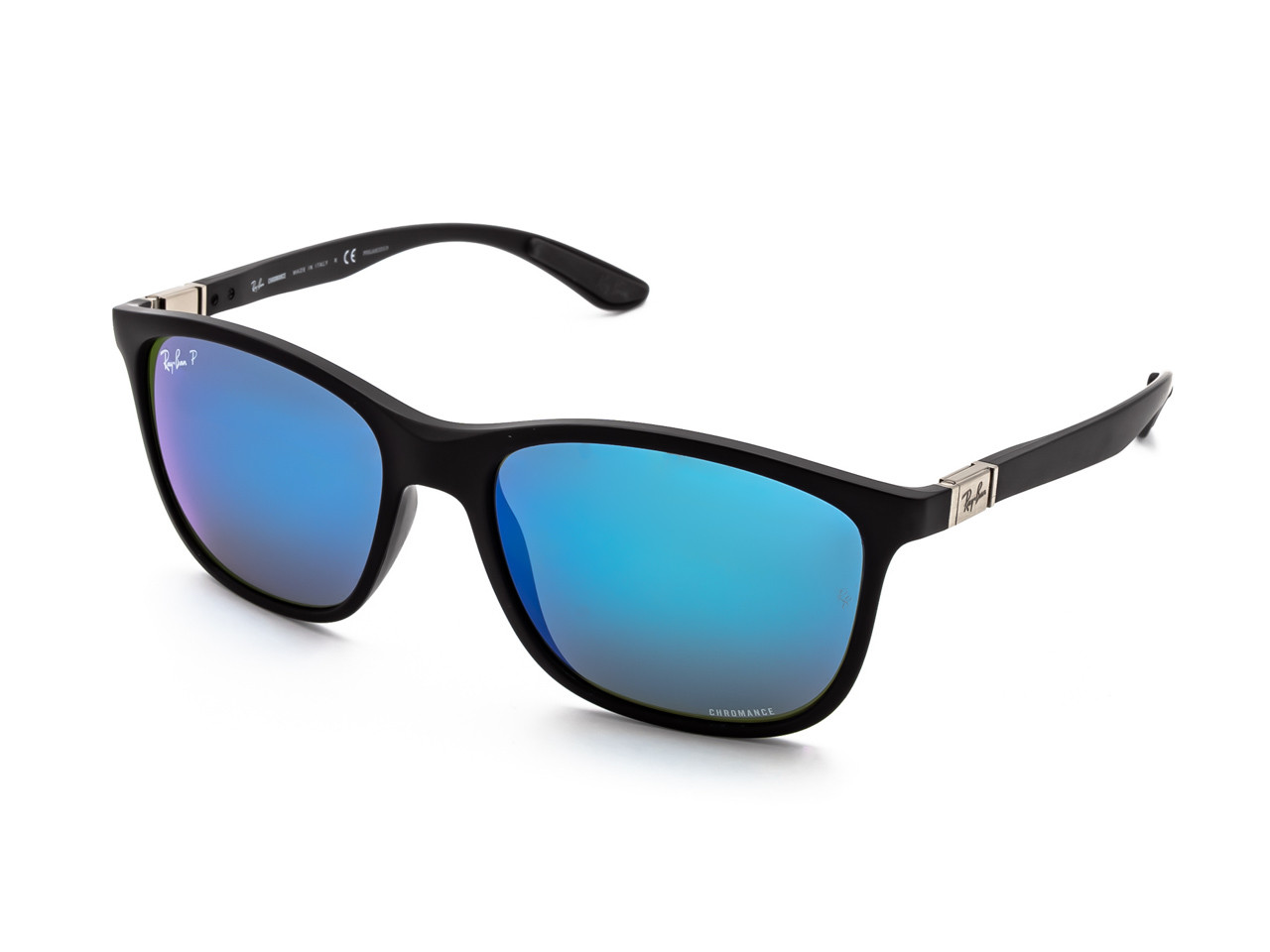 Солнцезащитные оригинальные очки Ray-Ban Chromance RB4330CH 601S/A1 56 мм. MIRROR BLUE POLAR - фото 2 - id-p1906647661