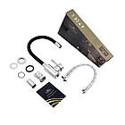 Кухонна мийка Kroner 5050 з нержавійки з сифоном, кошиком, дозатором і гнучким краном, раковина в кухню, фото 10