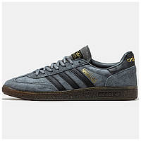 Мужские кроссовки Adidas Spezial Handball Grey Black Brown, серые замшевые кроссовки адидас спешл специал