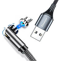 Кабель магнитный Essager USB to Micro USB 2m Black (EXCCXM-WCAOG)