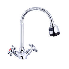 Змішувач для кухні з гнучким виливом Agua Toledo - C039