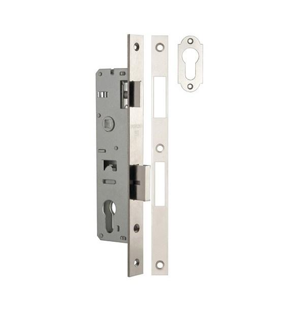 Корпус вузькопрофільного замка з клямкою Fuaro 153P-35/85 CP хром (Китай)