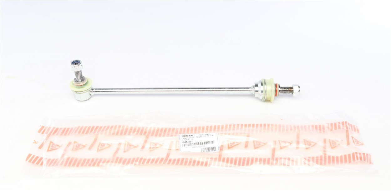 Тяга стабілізатора переднього Peugeot 406 1.6-3.0 95-04 L=309.5mm  26CT0200