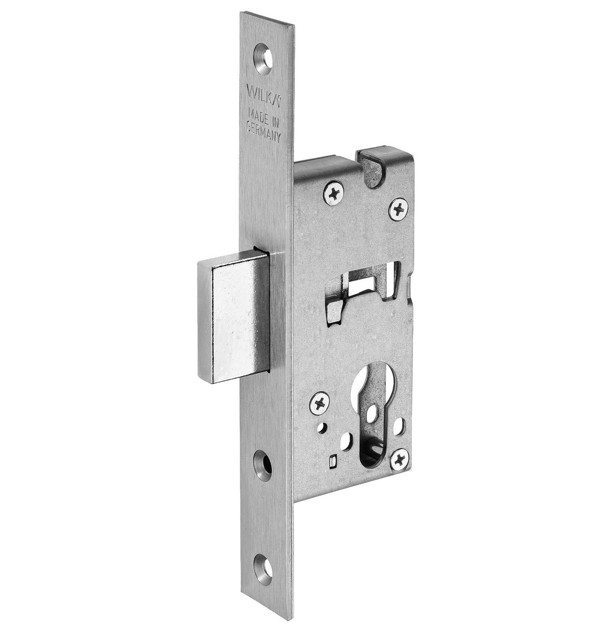 Замок додатковий Wilka 038R 35D/P24/L+P/N1 нікель (Німеччина)