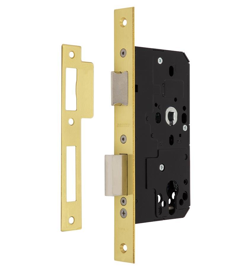 Замок врізний SANTOS 1-WAY DIN 785 PB UNIV ВЅ60мм 85мм SP (Португалія)