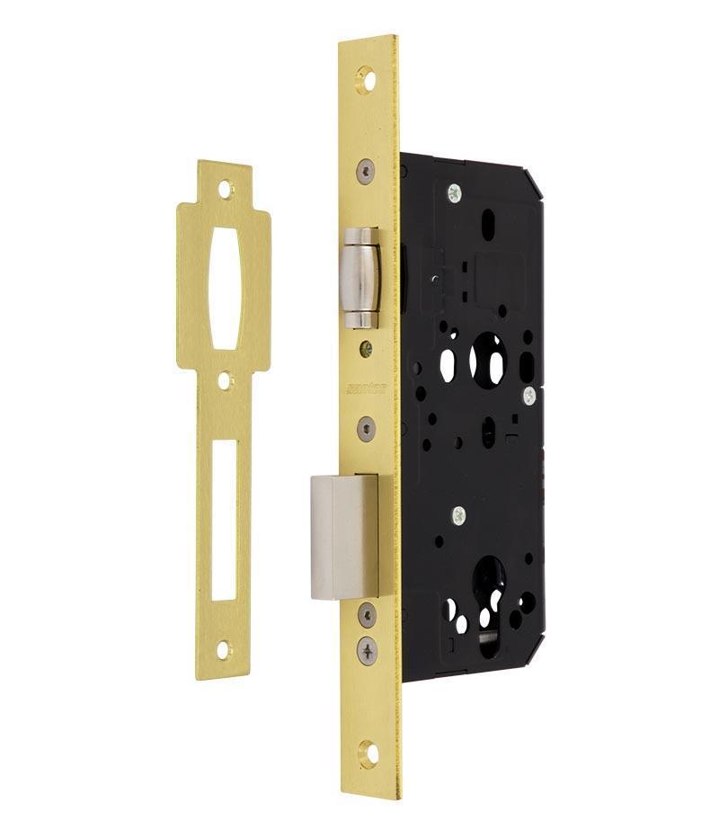 Замок врізний SANTOS 1-WAY DIN 712 PB UNIV ВЅ60мм 72мм with_roller SP (Португалія)