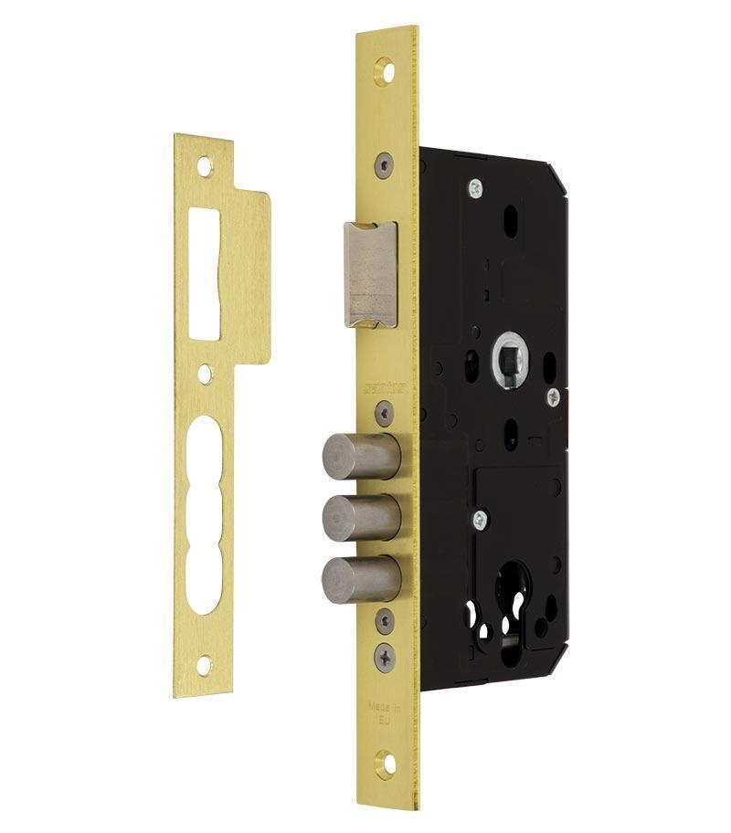 Замок врізний SANTOS 1-WAY DIN 385 PB UNIV ВЅ45мм 85мм SP (Португалія)