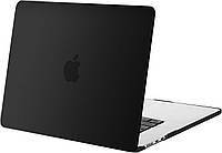 Пластиковый матовый чехол-накладка STR Matte Hard Shell Case for MacBook Air 15 (2023-2024) М2/М3 - Black