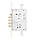 Замок врізний MUL-T-LOCK 3-WAY DIN CEC10328 CR UNIV ВЅ65мм 85мм w/o_SP (Ізраїль), фото 2