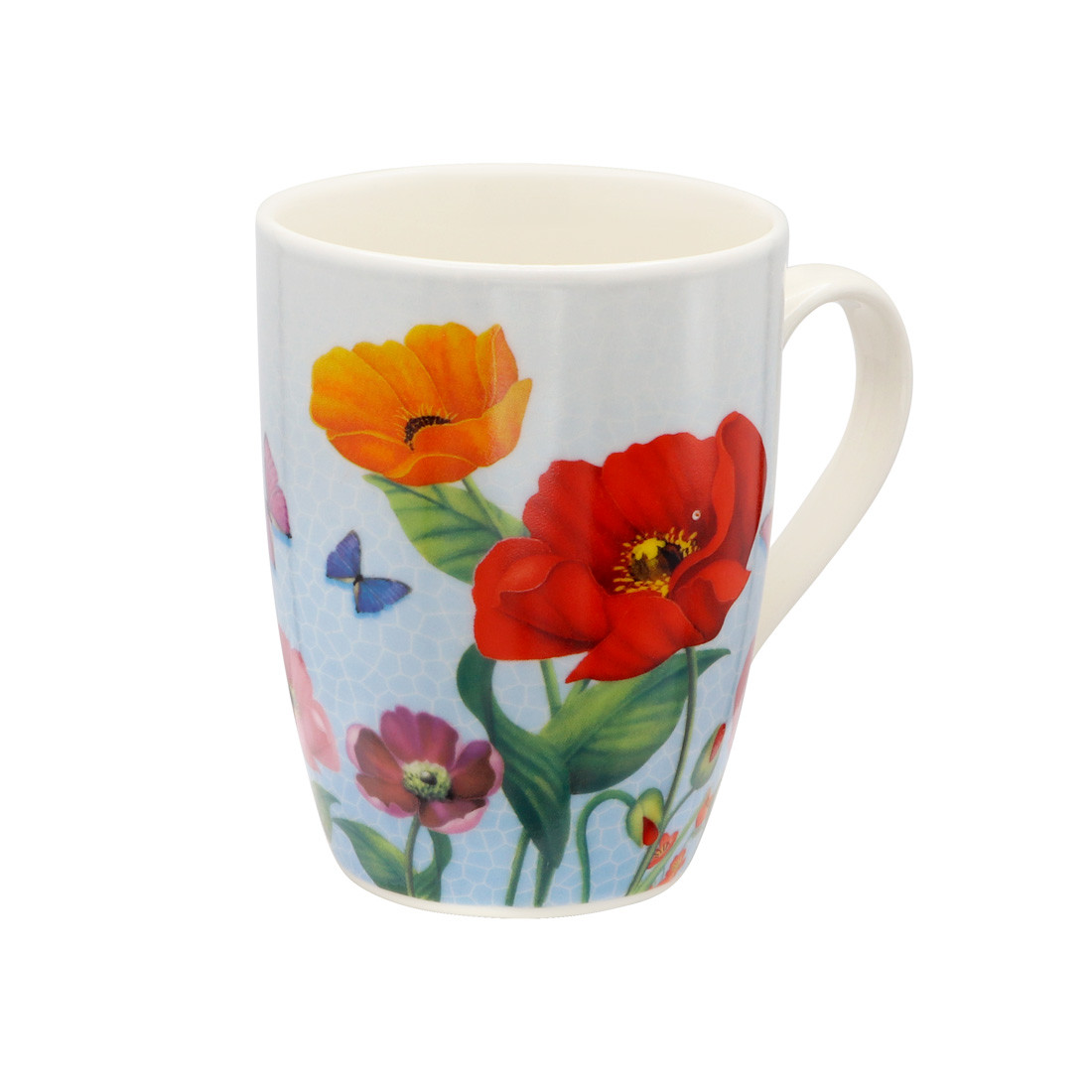 Чашка порцелянова 330 мл "Макі MIX" А-54