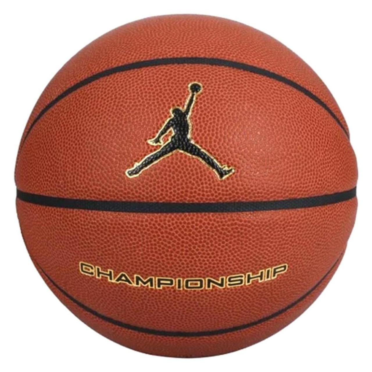 М'яч баскетбольний Nike Jordan Championship 8P NFHS р. 7 (J.100.8251.891.07) Black/Gold, фото 1