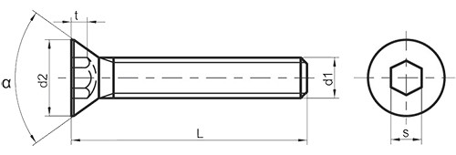 Винт М6 DIN 7991