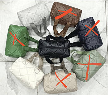 Сумочка жіноча спортивна прямокутна стьобана 31*23 см на блискавці у різних кольорах Dpolo