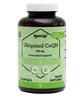 Vitacost-Synergy Kaneka Ubiquinol CoQH Коензим Q10 не окислений (убіхінол) 100 мг, 120 ЖК. До 03/2027