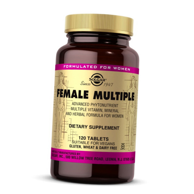 Вітаміни для жінок Solgar Female Multiple 120 таблеток