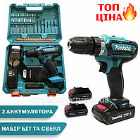 Шуруповерт Makita 331 DWE 24V 5A/h Li-Ion Аккумуляторный шуруповерт с 2 аккумуляторами и набором бит