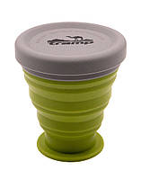 Стакан складаний силіконовий Tramp з кришкою 200 ml green (UTRC-126-green)