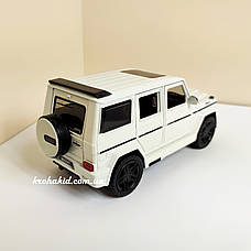 Металева машина Мерседес Гелендваген Світло Звук Розмір 20 см Mercedes-Benz G65 AMG Brabus 1:24, фото 6