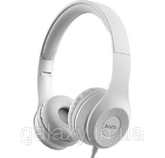 Навушники Hoco дротові з мікрофоном Graceful Charm W21 Gray